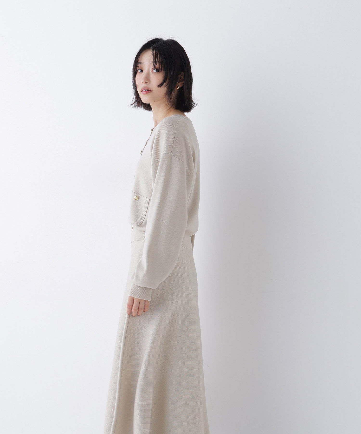  「ダブルフェイスニットセットアップ」|ワンピース|