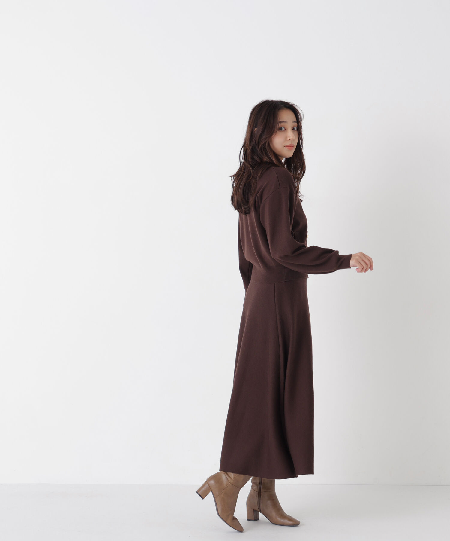  「ダブルフェイスニットセットアップ」|ワンピース|