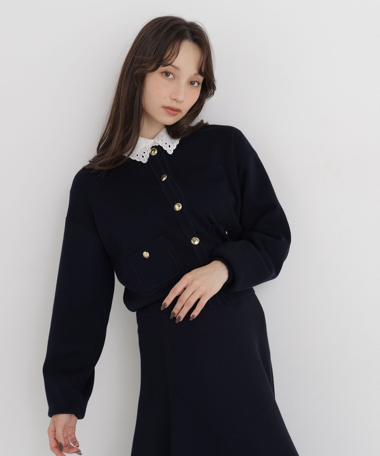  「ダブルフェイスニットセットアップ」|ワンピース|