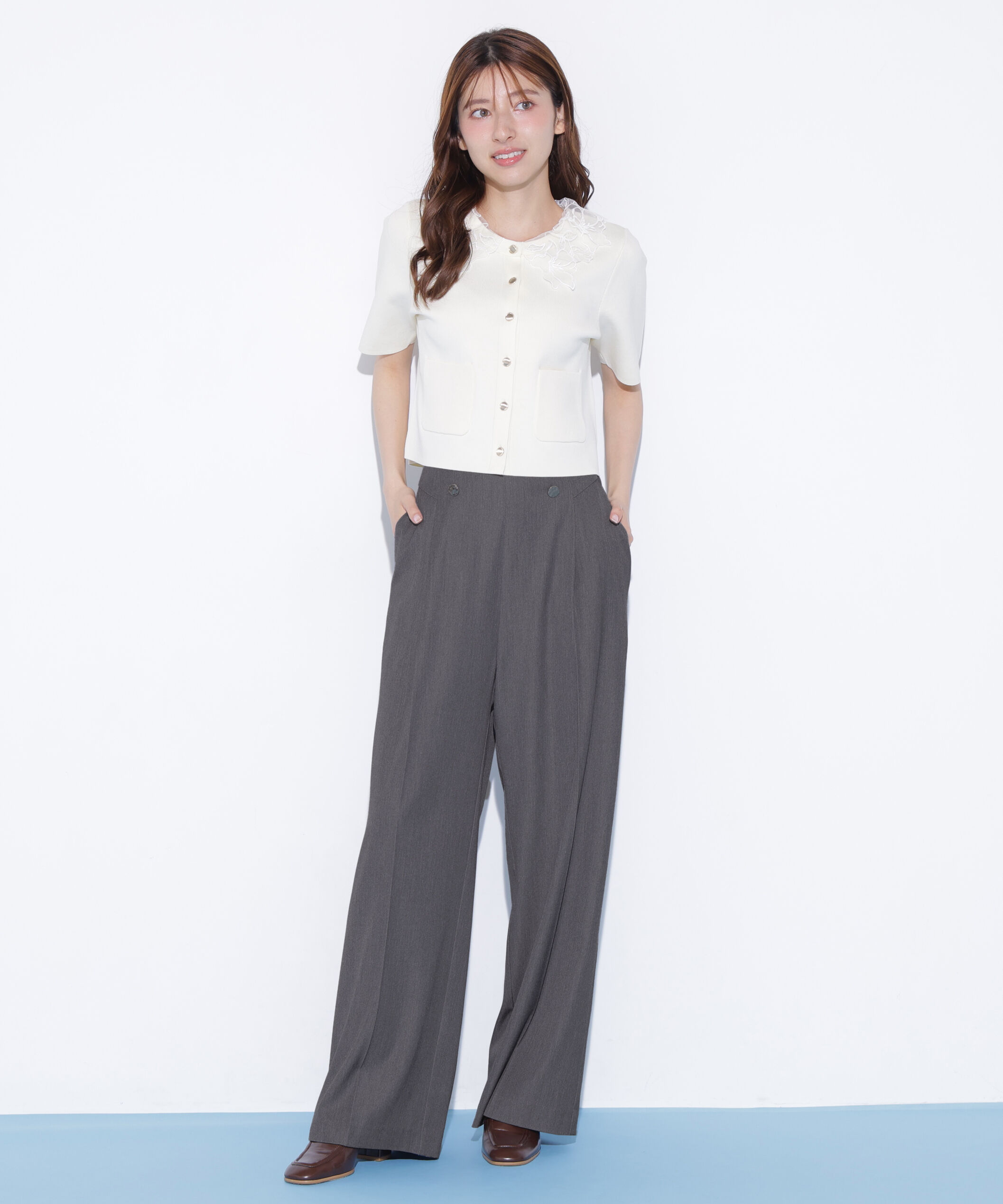  「ビスチェディテールワイドパンツ」|その他|