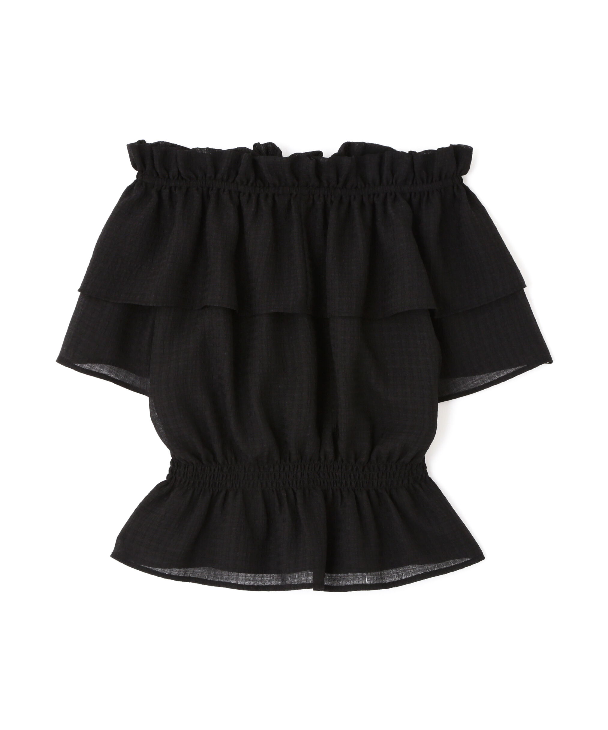 PROPORTION BODY DRESSING「＜ウォッシャブル＞2wayギャザーペプラムブラウス」|シャツ・ブラウス|