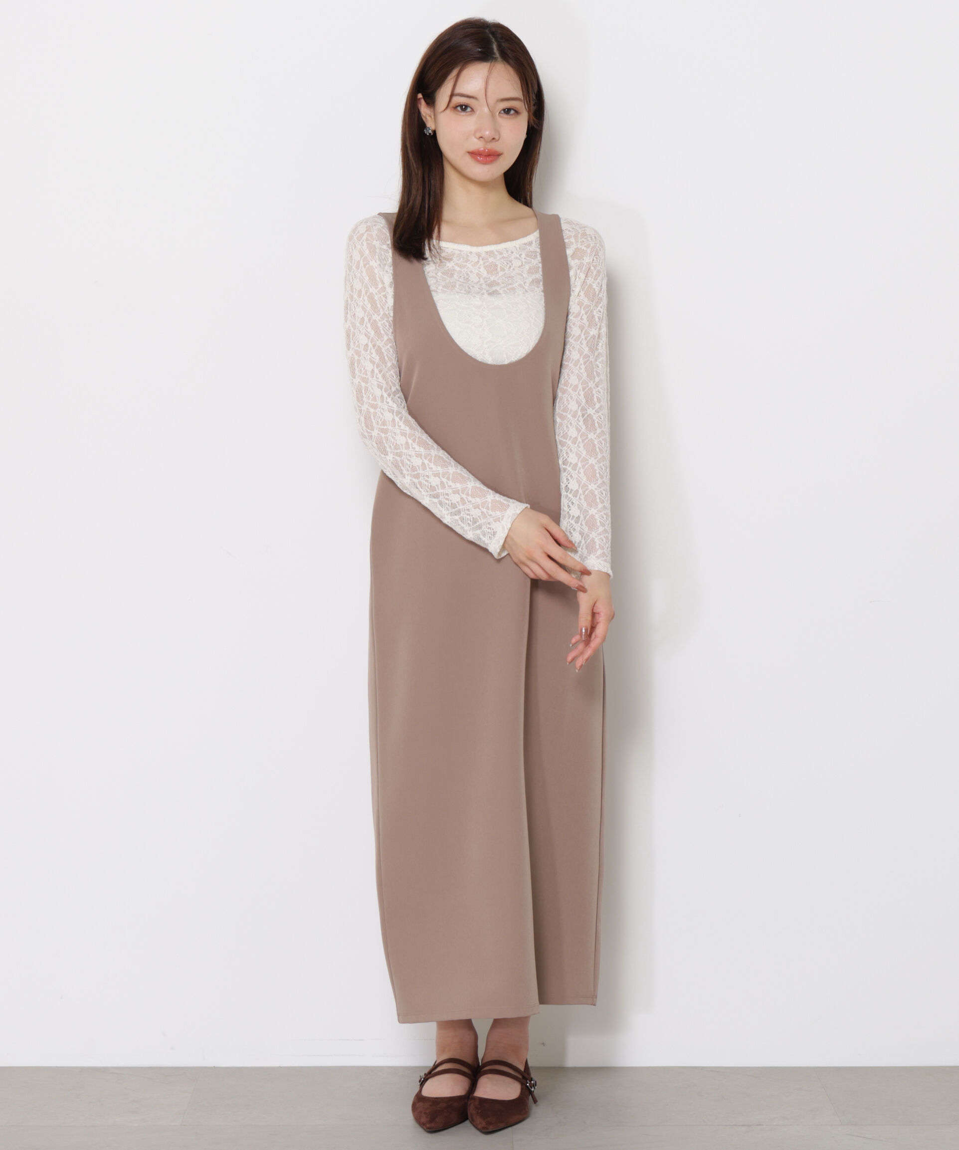 PROPORTION BODY DRESSING「Uネックジャンスカ SETUP 25AW」|ワンピース|
