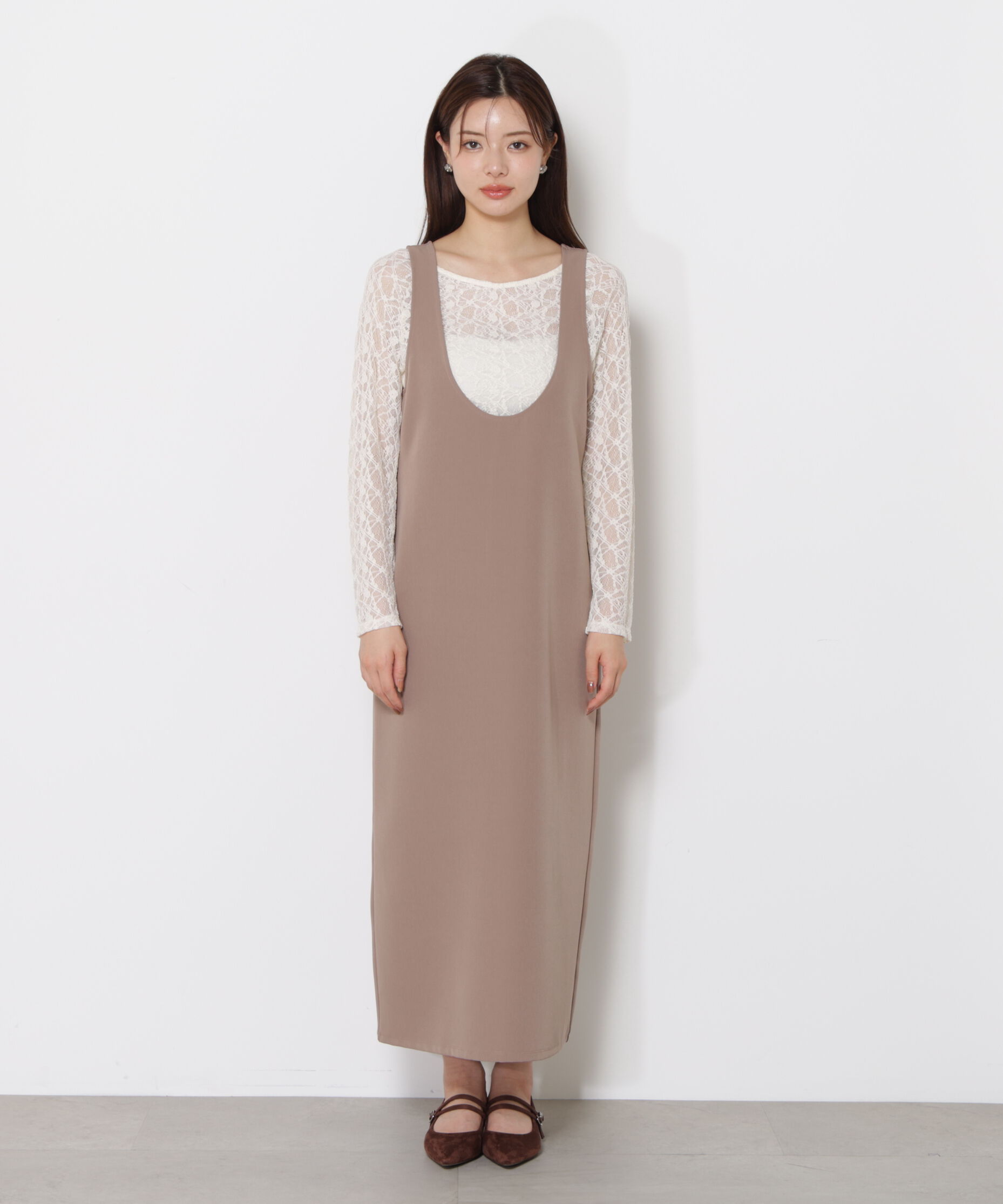 PROPORTION BODY DRESSING「Uネックジャンスカ SETUP 25AW」|ワンピース|