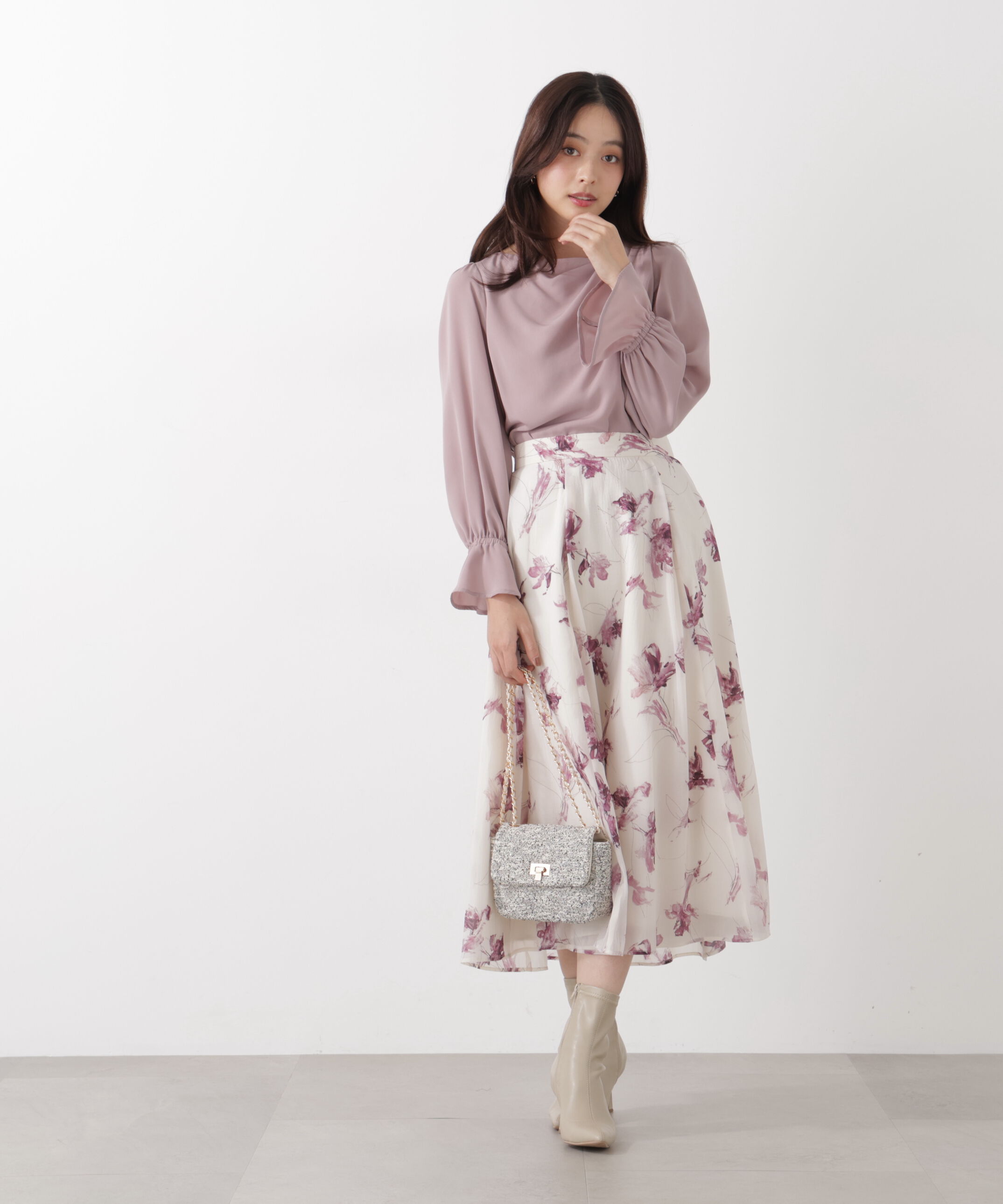 PROPORTION BODY DRESSING「＜ウォッシャブル＞キャンディースリーブニュアンスブラウス 25AW」|シャツ・ブラウス|