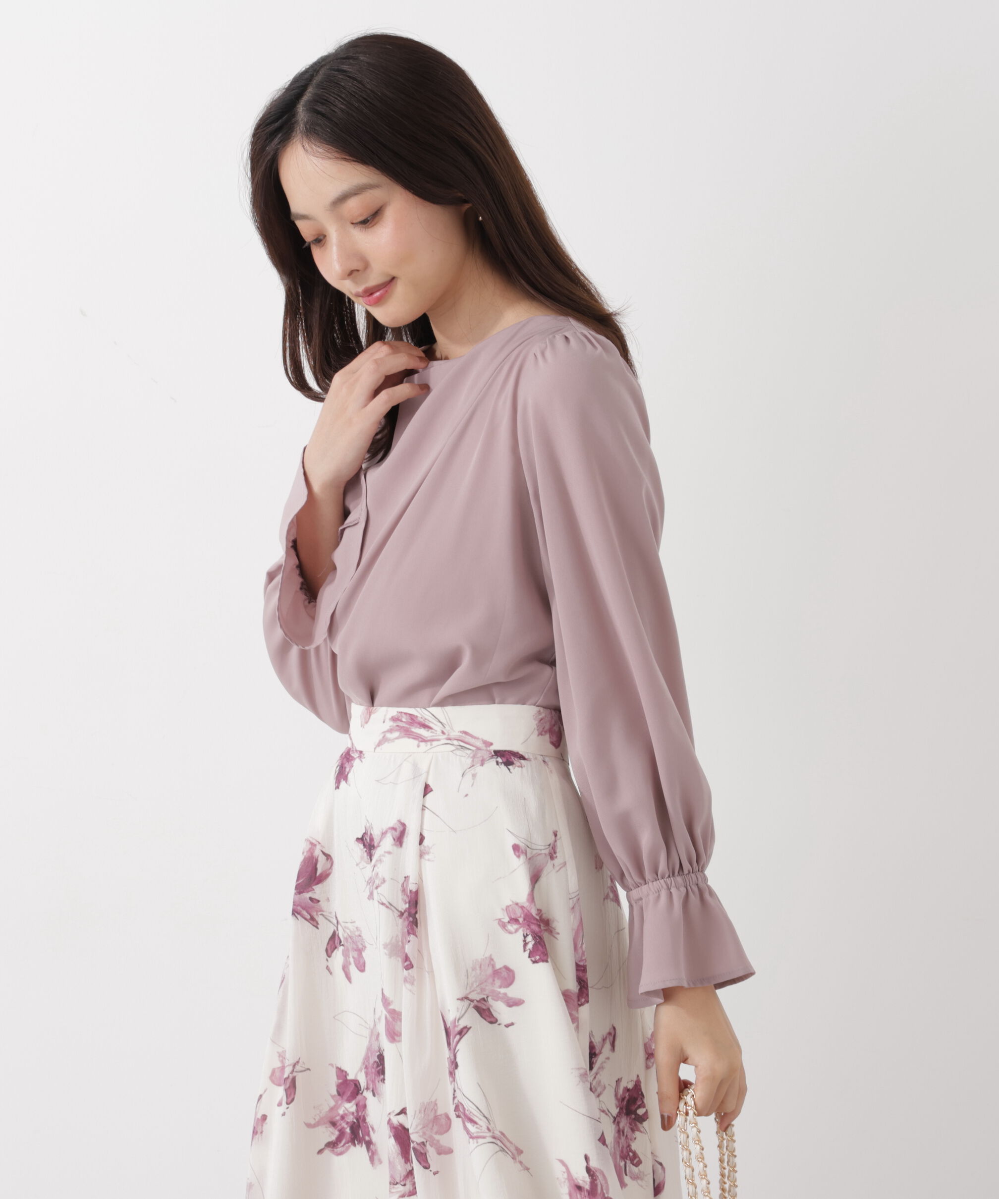 PROPORTION BODY DRESSING「＜ウォッシャブル＞キャンディースリーブニュアンスブラウス 25AW」|シャツ・ブラウス|
