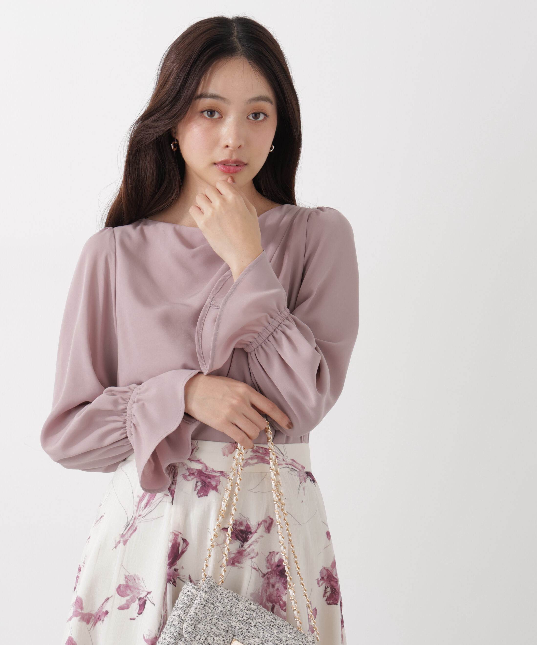 PROPORTION BODY DRESSING「＜ウォッシャブル＞キャンディースリーブニュアンスブラウス 25AW」|シャツ・ブラウス|