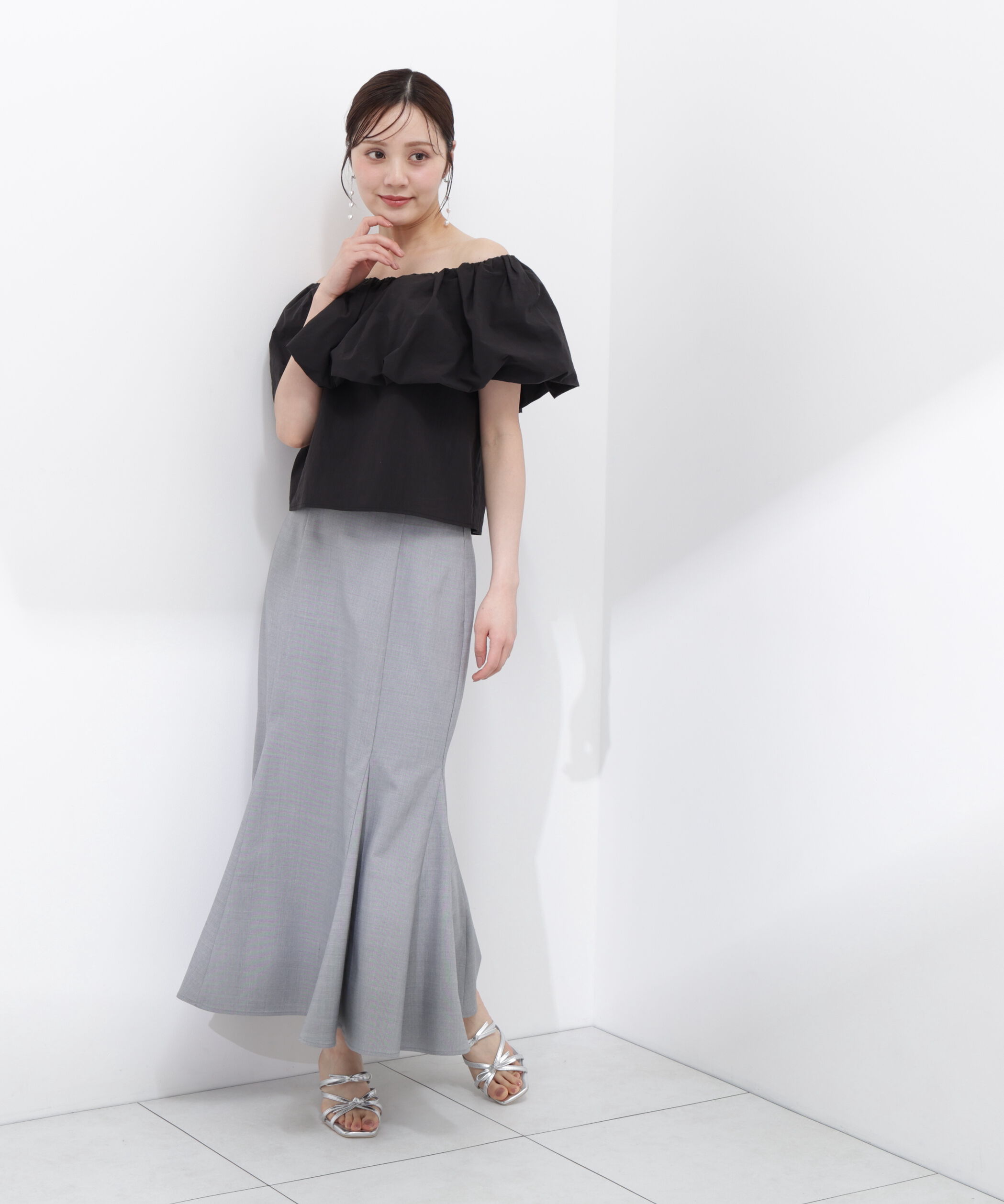 PROPORTION BODY DRESSING「バルーンオフショルブラウス　26SS」|シャツ・ブラウス|