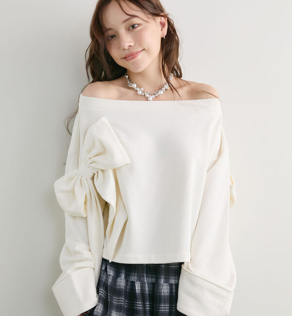 archives「ダブルリボンスウェットＰＯ」|Tシャツ・カットソー|IVORY