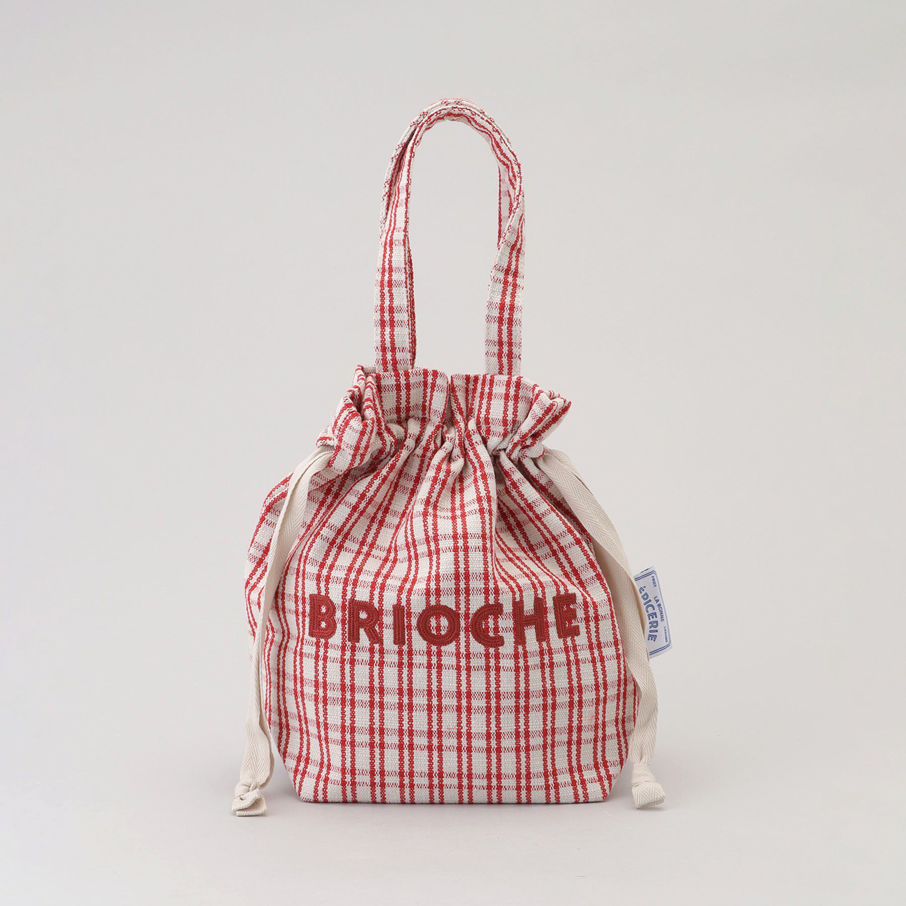 212 KITCHEN STORE「フレンチエピスリークール巾着トート CHECK/RED」|食器・キッチングッズ|