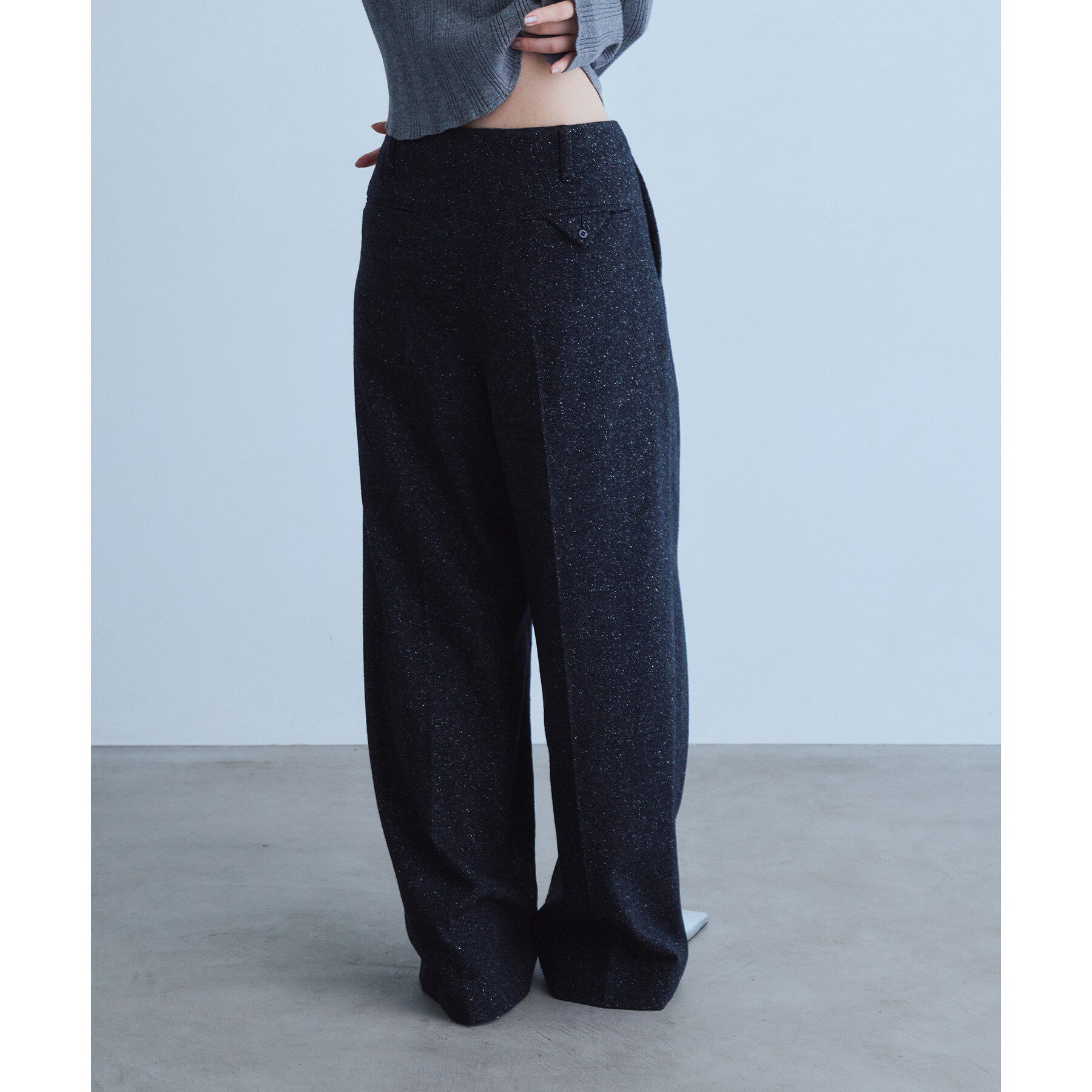 CODE A「nep tweed zip wide pants」|その他|