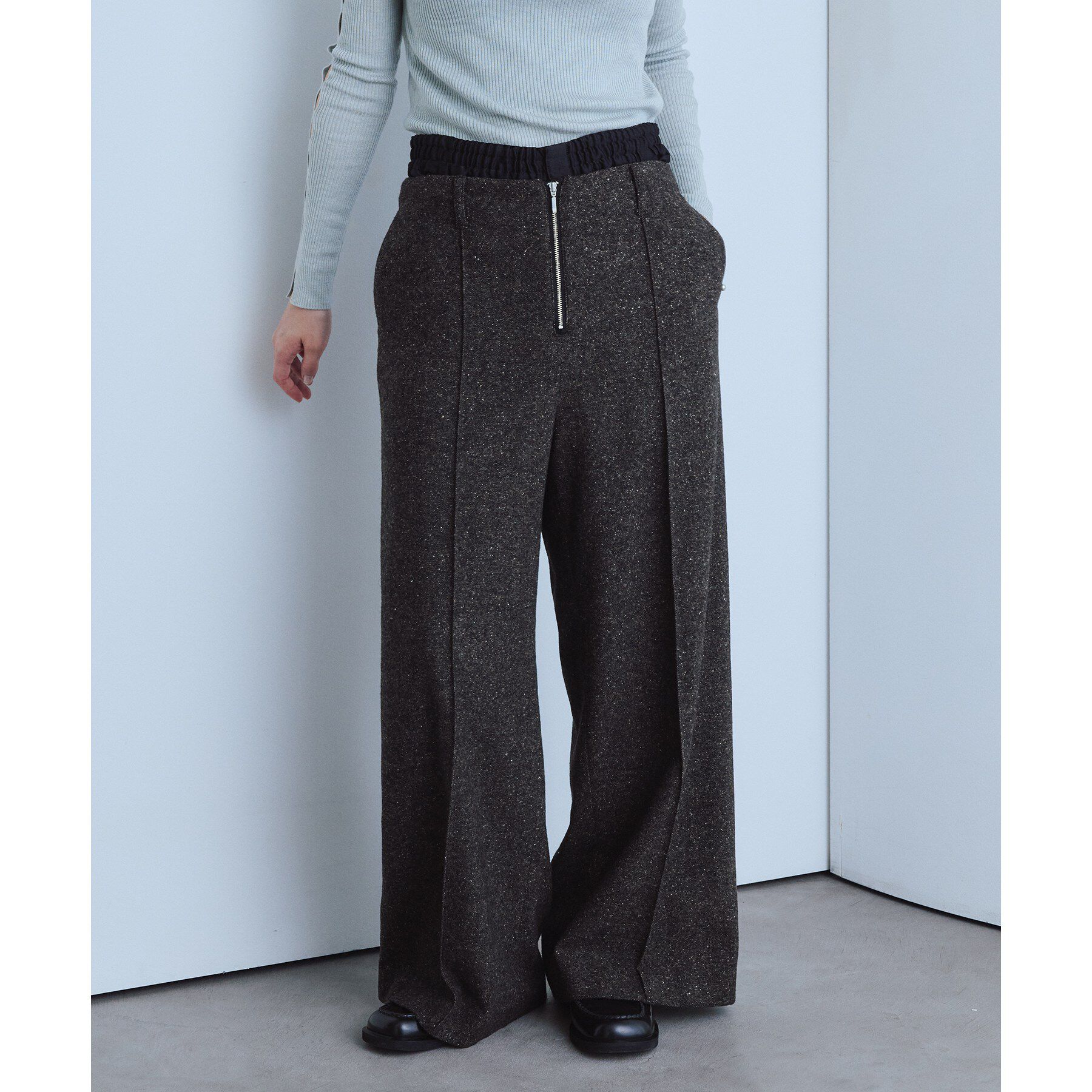 CODE A「nep tweed zip wide pants」|その他|