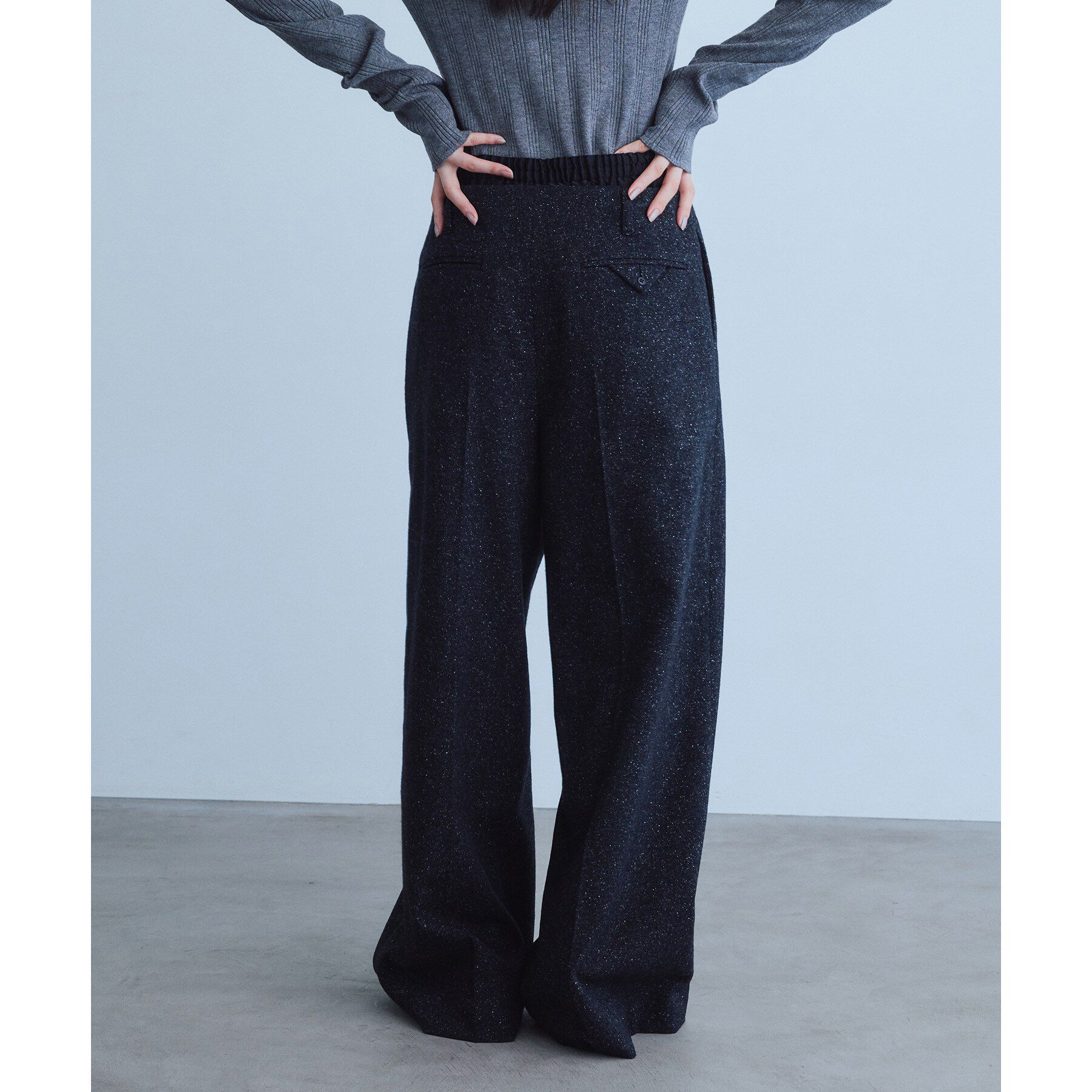 CODE A「nep tweed zip wide pants」|その他|