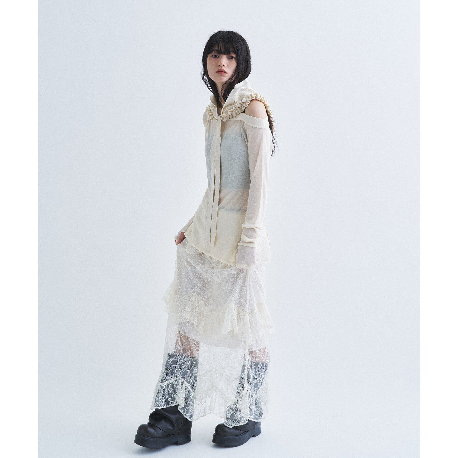 CODE A「frill frame scarf」|バンダナ・スカーフ|