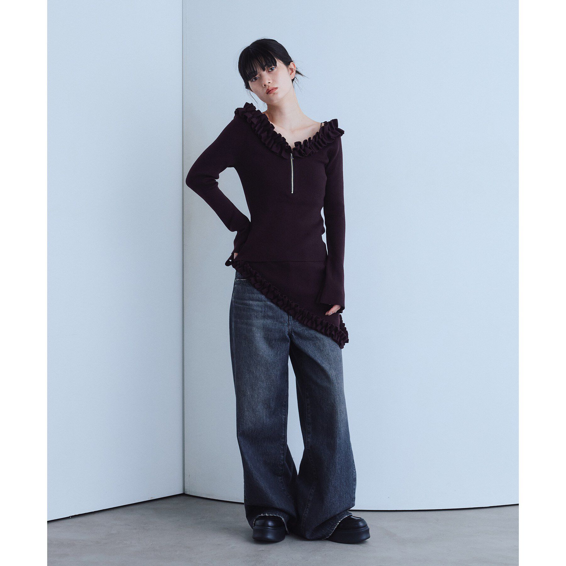 CODE A「frill frame scarf」|バンダナ・スカーフ|