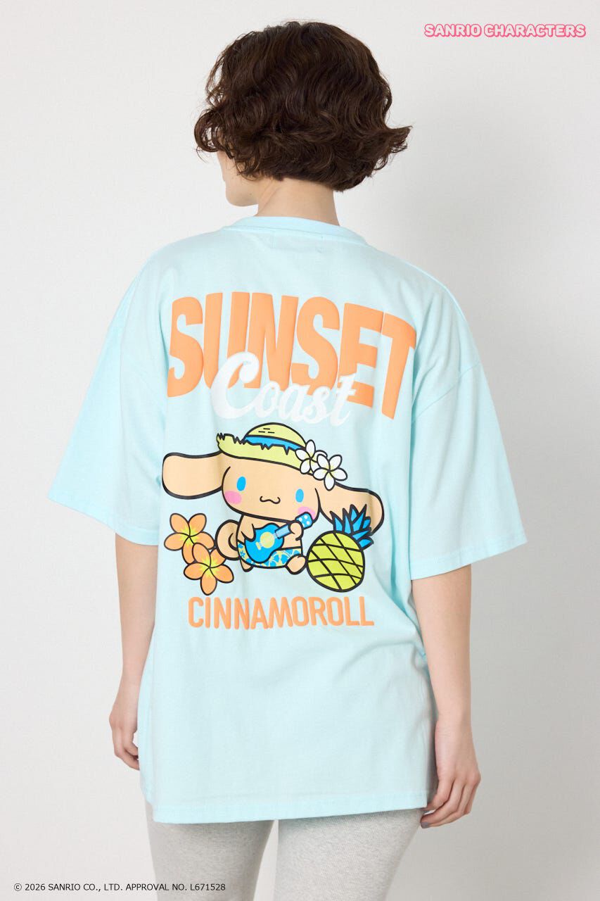 RODEO CROWNS「(サンリオキャラクターズ)SUNSET Tシャツ」|Tシャツ・カットソー|L/MINT1
