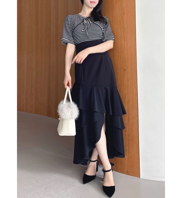 dazzlin「【WEB限定】リボンレイヤードTシャツ」|Tシャツ・カットソー|