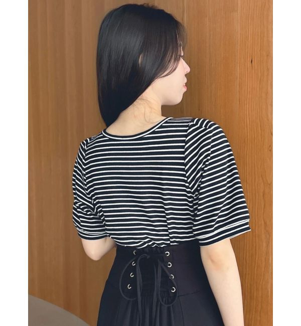 dazzlin「【WEB限定】リボンレイヤードTシャツ」|Tシャツ・カットソー|