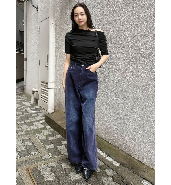 MURUA「ドレープワンショルダートップス」|Tシャツ・カットソー|