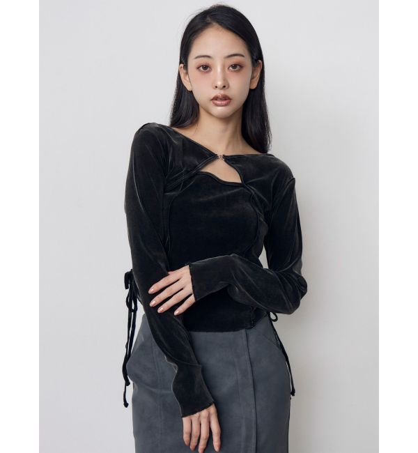 MURUA「シアーベロアホックトップス」|Tシャツ・カットソー|