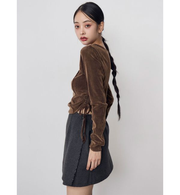 MURUA「シアーベロアホックトップス」|Tシャツ・カットソー|