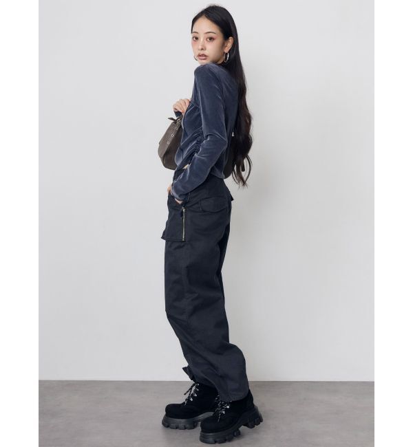 MURUA「シアーベロアホックトップス」|Tシャツ・カットソー|