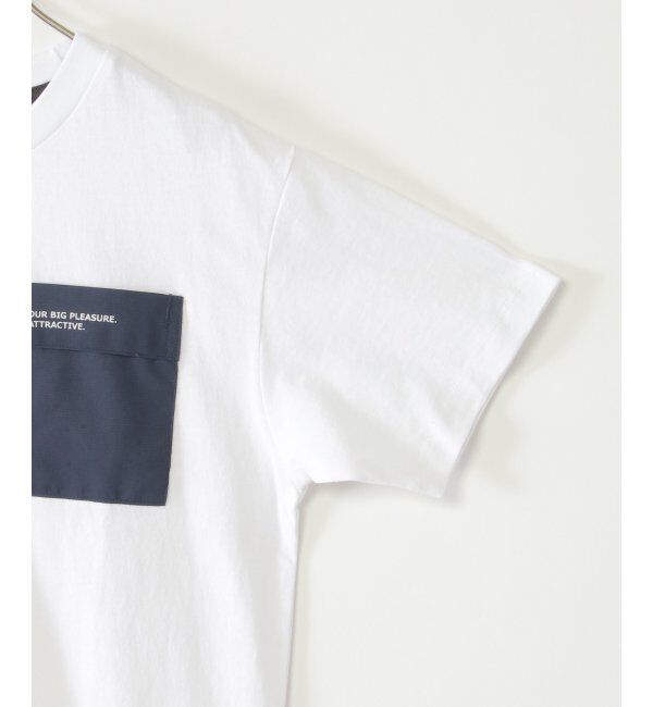 ikka kids「異素材ポケット付きTシャツ（120~160cm）」|Tシャツ・カットソー|