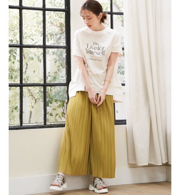 ikka「ロゴフォトプリントチュニックＴ」|その他|