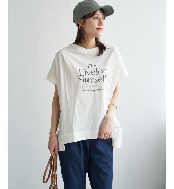 ikka「ロゴフォトプリントチュニックＴ」|その他|