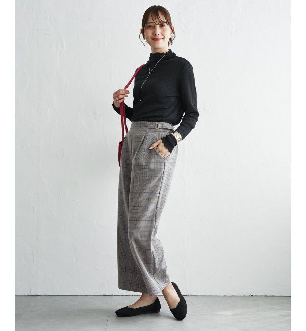 ikka「ウーリッシュツィルワイドパンツ」|その他|