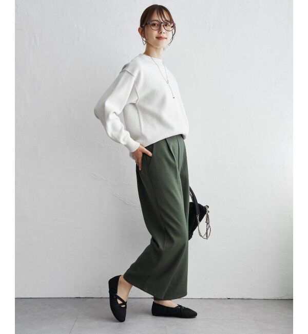 ikka「ウーリッシュツィルワイドパンツ」|その他|