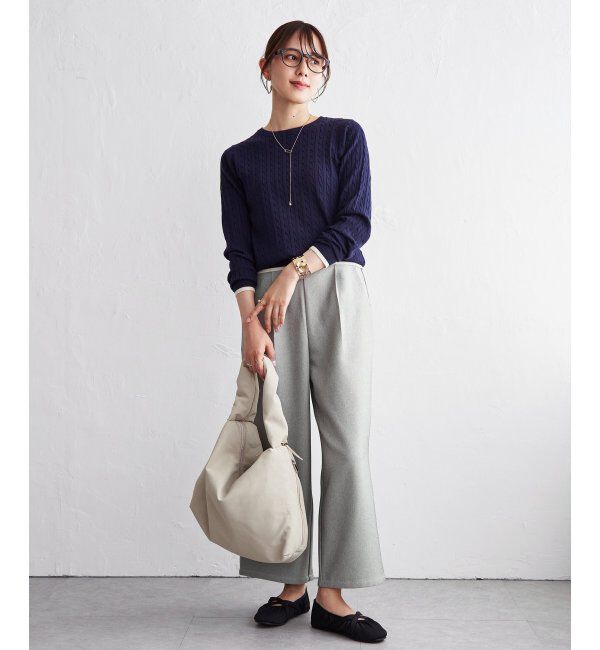 ikka「ウーリッシュツィルワイドパンツ」|その他|