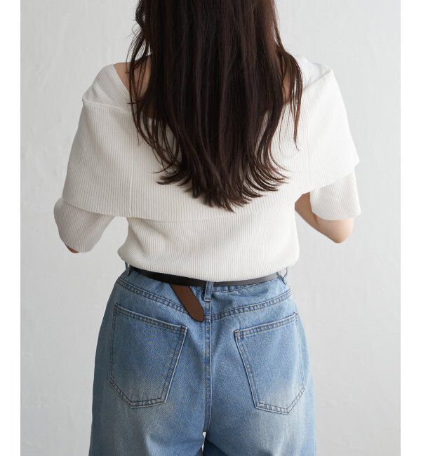 VENCE share style「オフショルニットプルオーバー」|ニット・セーター|