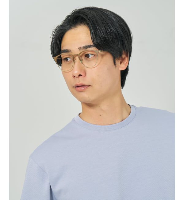  「ボストン型 メガネ | チタン 高級感  度あり 度なし メンズTITANIUM (ビジネス) レンズ交換券付」|メガネ|