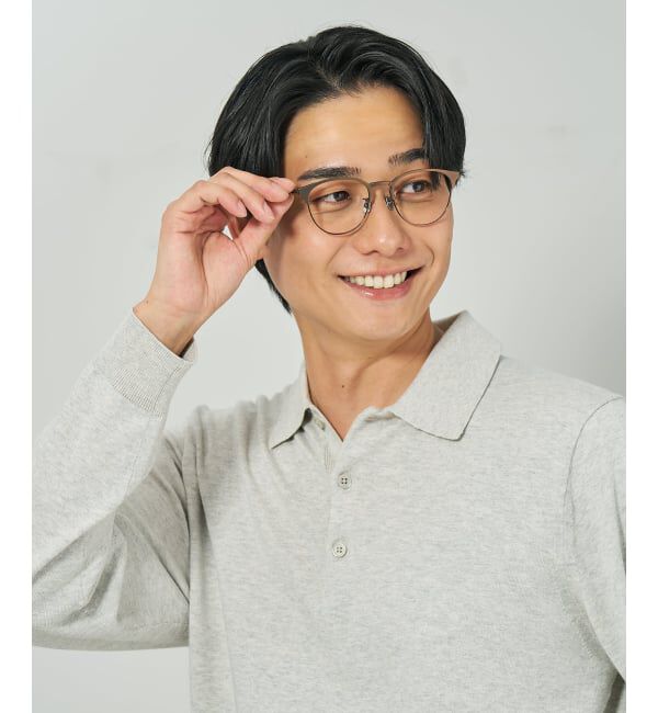  「ボストン型 メガネ | チタン 高級感  度あり 度なし メンズTITANIUM (ビジネス) レンズ交換券付」|メガネ|