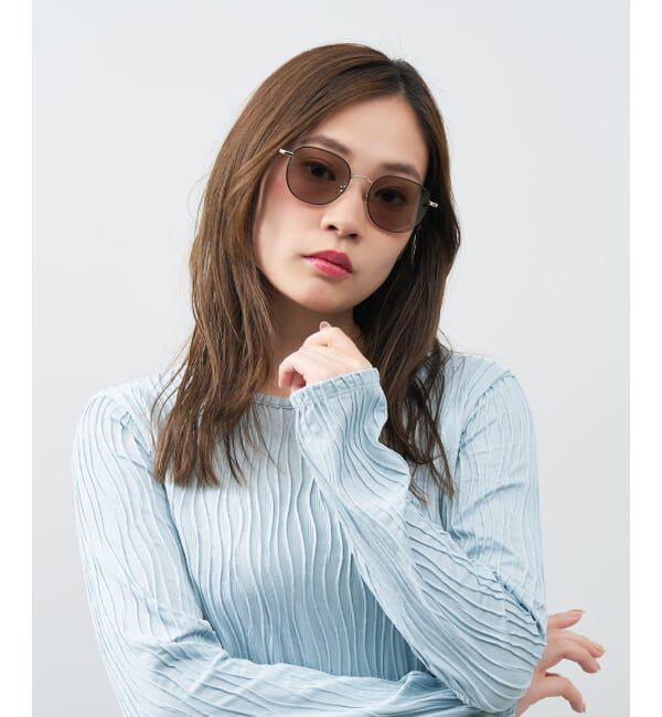  「ウェリントン型 サングラス | メタル カラーレンズ おしゃれ 紫外線対策 UVカット TREND SUNGLASSES」|サングラス|