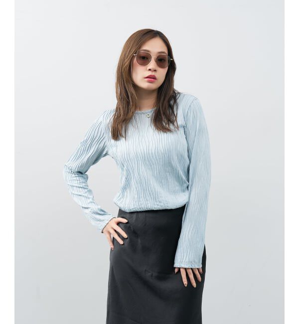  「ウェリントン型 サングラス | メタル カラーレンズ おしゃれ 紫外線対策 UVカット TREND SUNGLASSES」|サングラス|