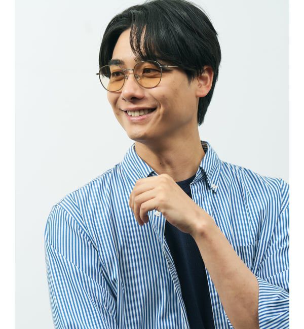  「ウェリントン型 サングラス | メタル カラーレンズ おしゃれ 紫外線対策 UVカット TREND SUNGLASSES」|サングラス|