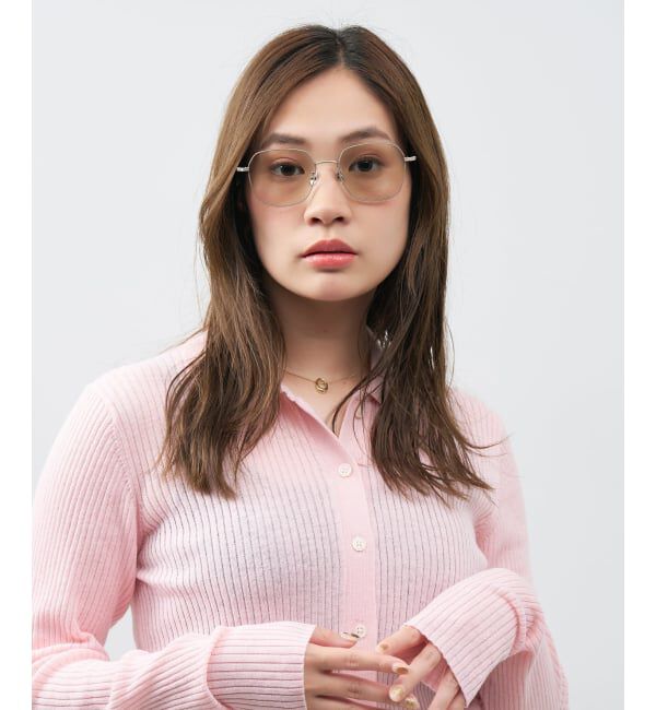  「ウェリントン型 サングラス | メタル カラーレンズ おしゃれ 紫外線対策 UVカット TREND SUNGLASSES」|サングラス|ゴールド