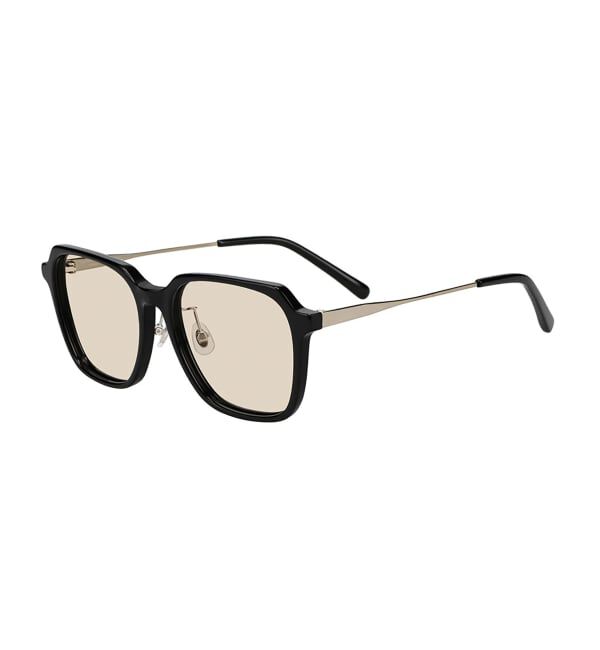  「ウェリントン型 サングラス | カラーレンズ コンビネーションフレーム UVカット TREND SUNGLASSES」|サングラス|