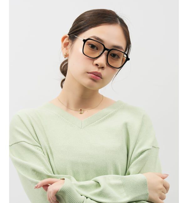  「ウェリントン型 サングラス | カラーレンズ コンビネーションフレーム UVカット TREND SUNGLASSES」|サングラス|