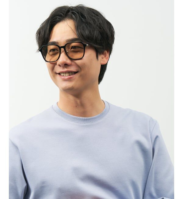  「ウェリントン型 サングラス | カラーレンズ コンビネーションフレーム UVカット TREND SUNGLASSES」|サングラス|