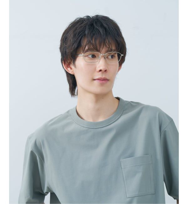  「STANDARD スクエア型 メガネ | チタン 軽量 メタル 高級感 伊達メガネ メンズ ビジネス レンズ交換券付」|メガネ|