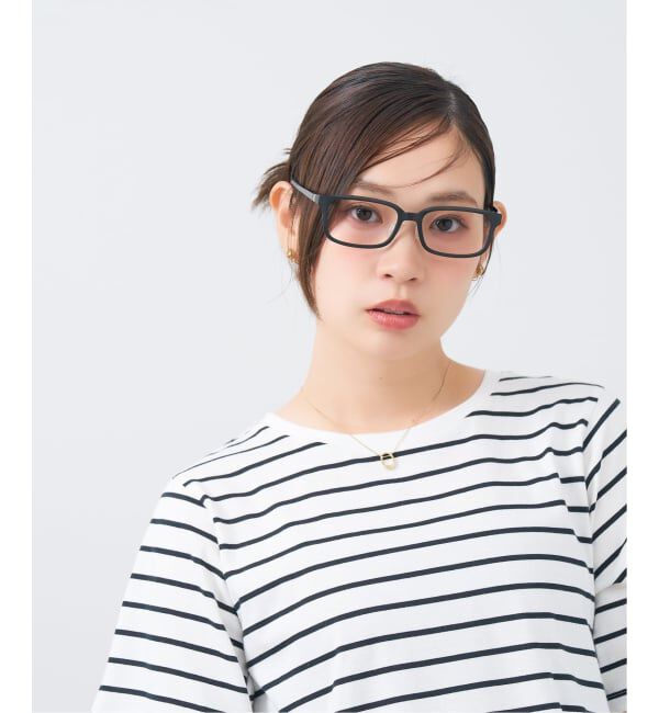  「Zoff｜UNITED ARROWS ユナイテッドアローズ  ウェリントン型 メガネ |  レンズ交換券付」|メガネ|ブラック系その他