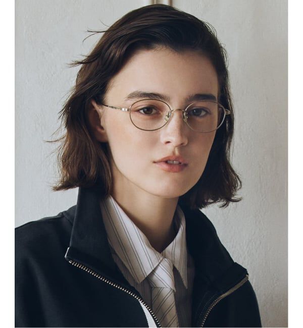  「Zoff｜UNITED ARROWS ユナイテッドアローズ  オーバル型 メガネ |  レンズ交換券付」|メガネ|ゴールド