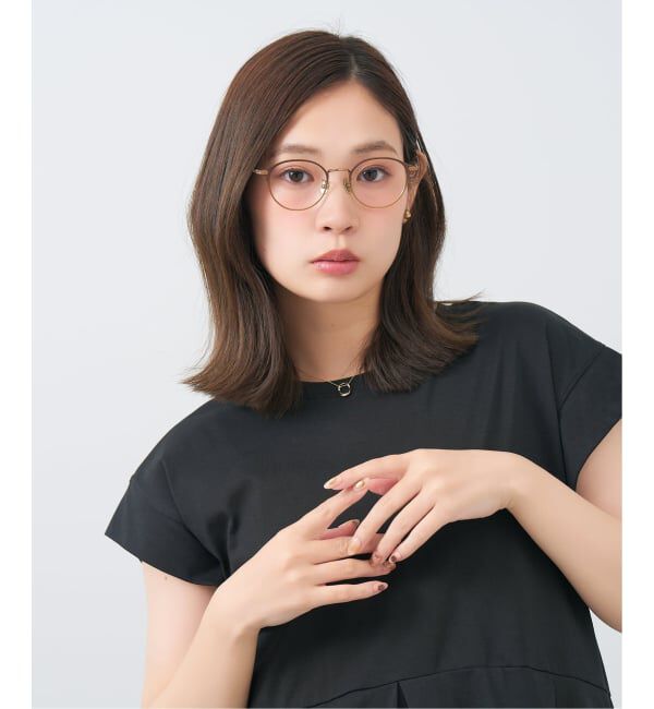  「Zoff｜UNITED ARROWS ユナイテッドアローズ  ボストン型 メガネ |  レンズ交換券付」|メガネ|濃ブラウン1