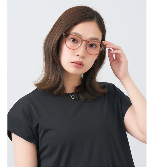  「WOMEN&rsquo;S BASIC ボストン型 メガネ | レンズ交換券付」|メガネ|薄ブラウン1