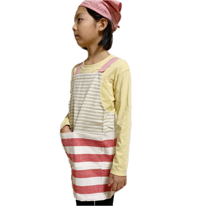 BACKYARD FAMILY「キッズ エプロン 三角巾つき 通販 キッズエプロン 子供エプロン 三角巾付き 三角巾付 子供」|その他|