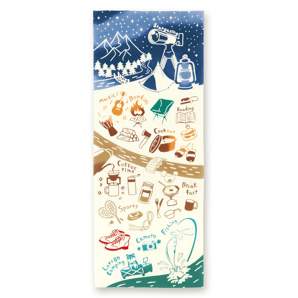 BACKYARD FAMILY「kenema ケネマ 注染 手ぬぐい てぬぐい タペストリー 通販 手拭い 絵 趣味 道楽 手拭」|タオル|ホワイト1