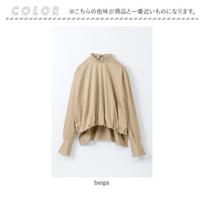 BACKYARD FAMILY「MIND マインド バルーンシャツ 通販 バルーン シャツ ブラウス 長袖ブラウス 長袖シャツ」|シャツ・ブラウス|