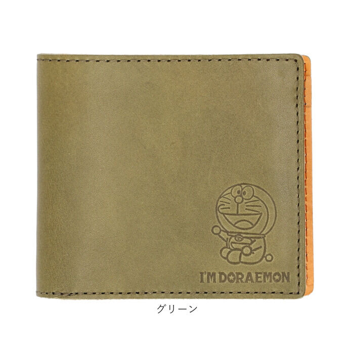 BACKYARD FAMILY「ドラえもん 財布 dor-53 通販 日本製 栃木レザー 姫路レザー 二つ折り財布 本革財布」|財布|